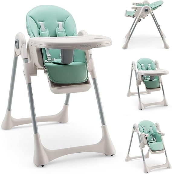 3-In-1 Baby High Chair, Kids Dining Highchair with Reclining Seat