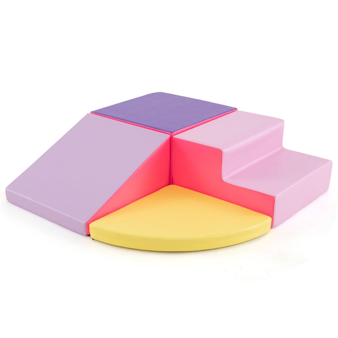 4-Pieces Climbing Toys for Toddlers Climb & Crawl Soft Foam Block with High-Density EPE Foam