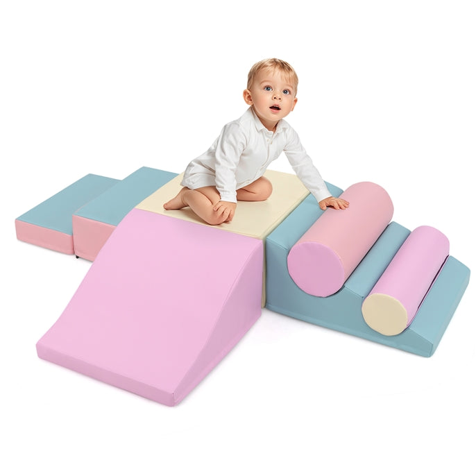 7 Pieces Foam Building Blocks Set for Kids Creative Learning Toy Set