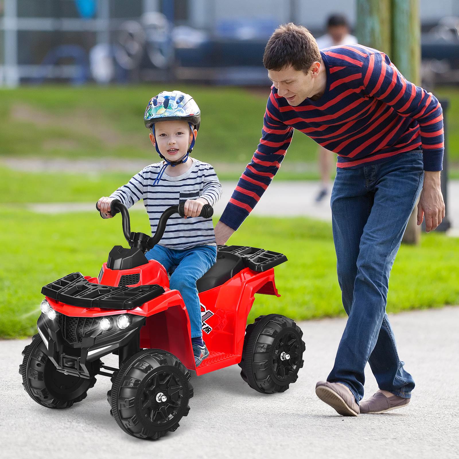 6V Kids Ride-On Car 4-Wheeler Vehicle Quad Car for 3-6 Years Old