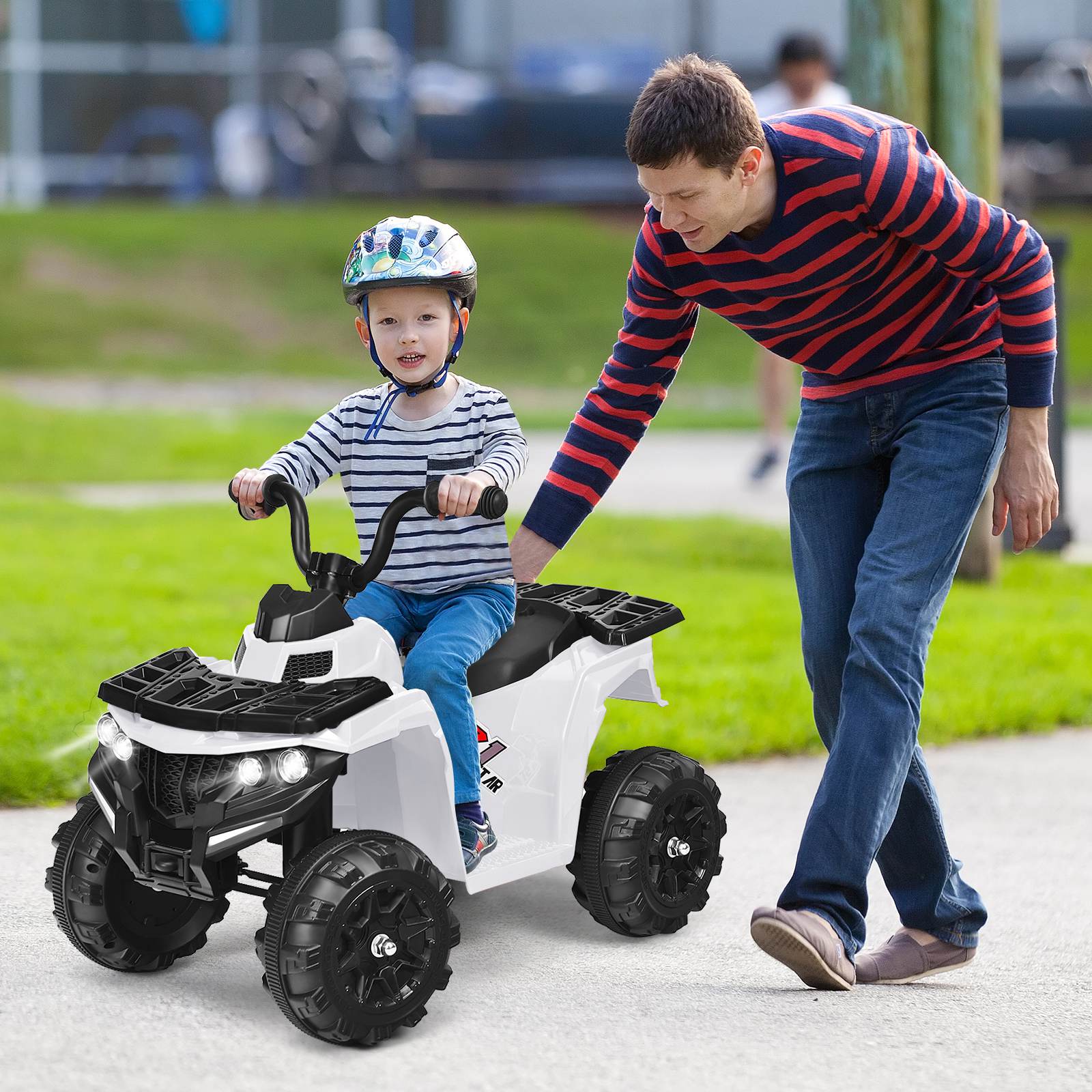 6V Kids Ride-On Car 4-Wheeler Vehicle Quad Car for 3-6 Years Old