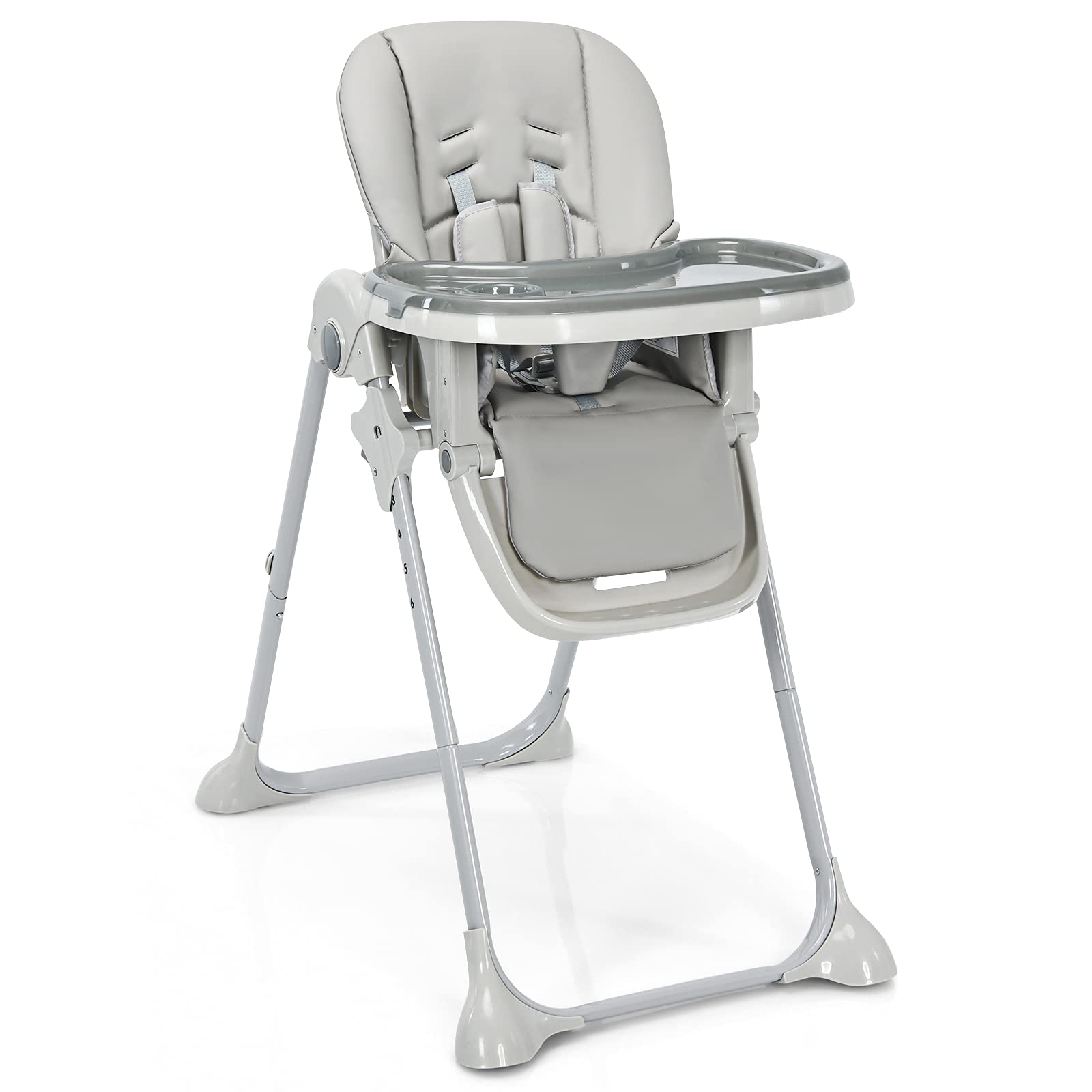 Baby High Chair Folding Highchair for Toddlers w/Adjustable Height