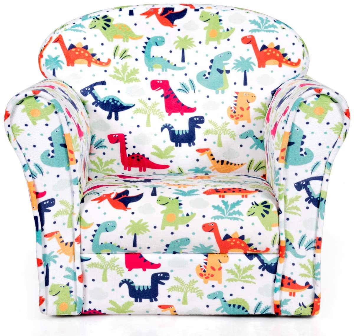 Velvet Kids Sofa with lovely Pattern for Baby Room