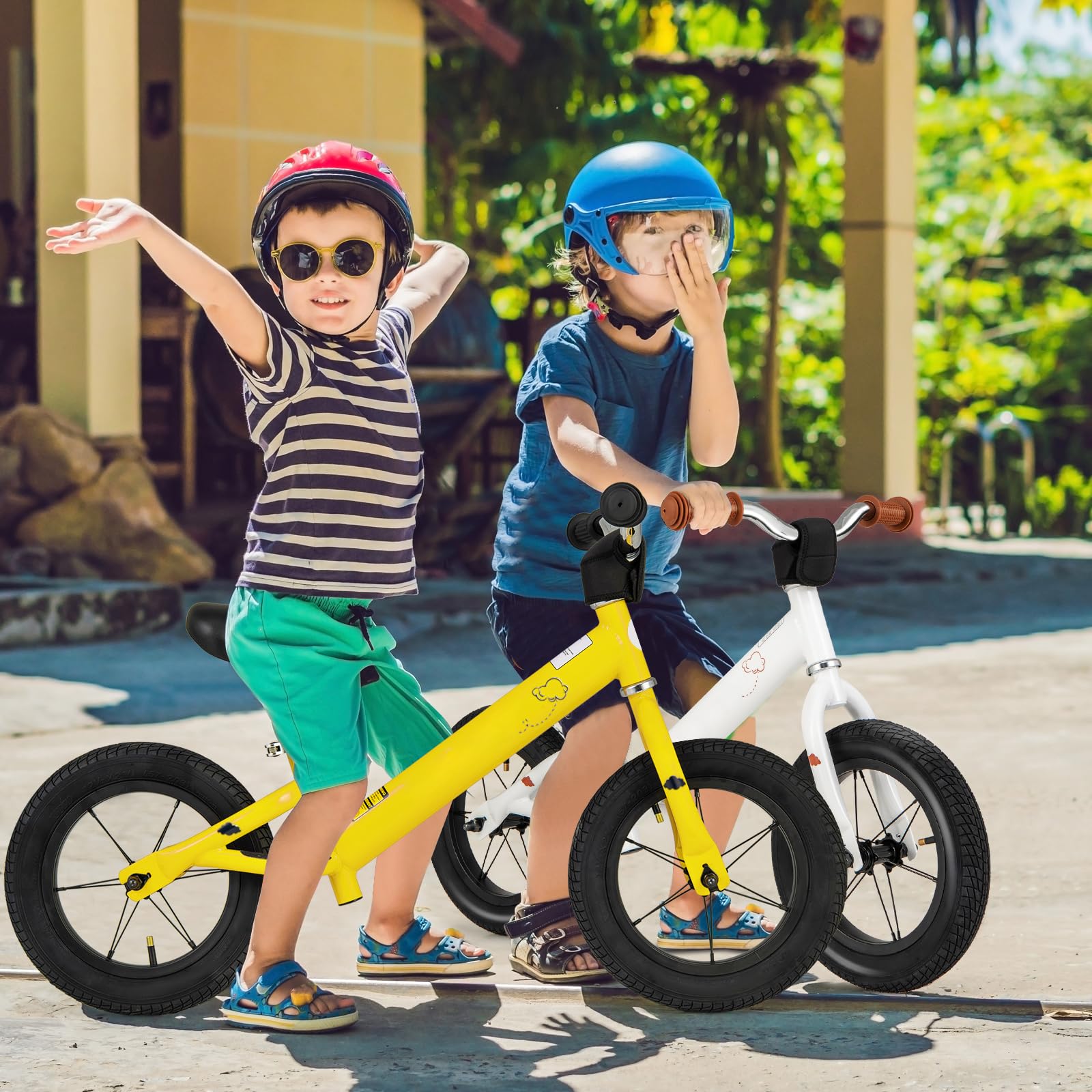 Kids Balance Bike No Pedal Training Bicycle Adjustable Seat 3+ Years