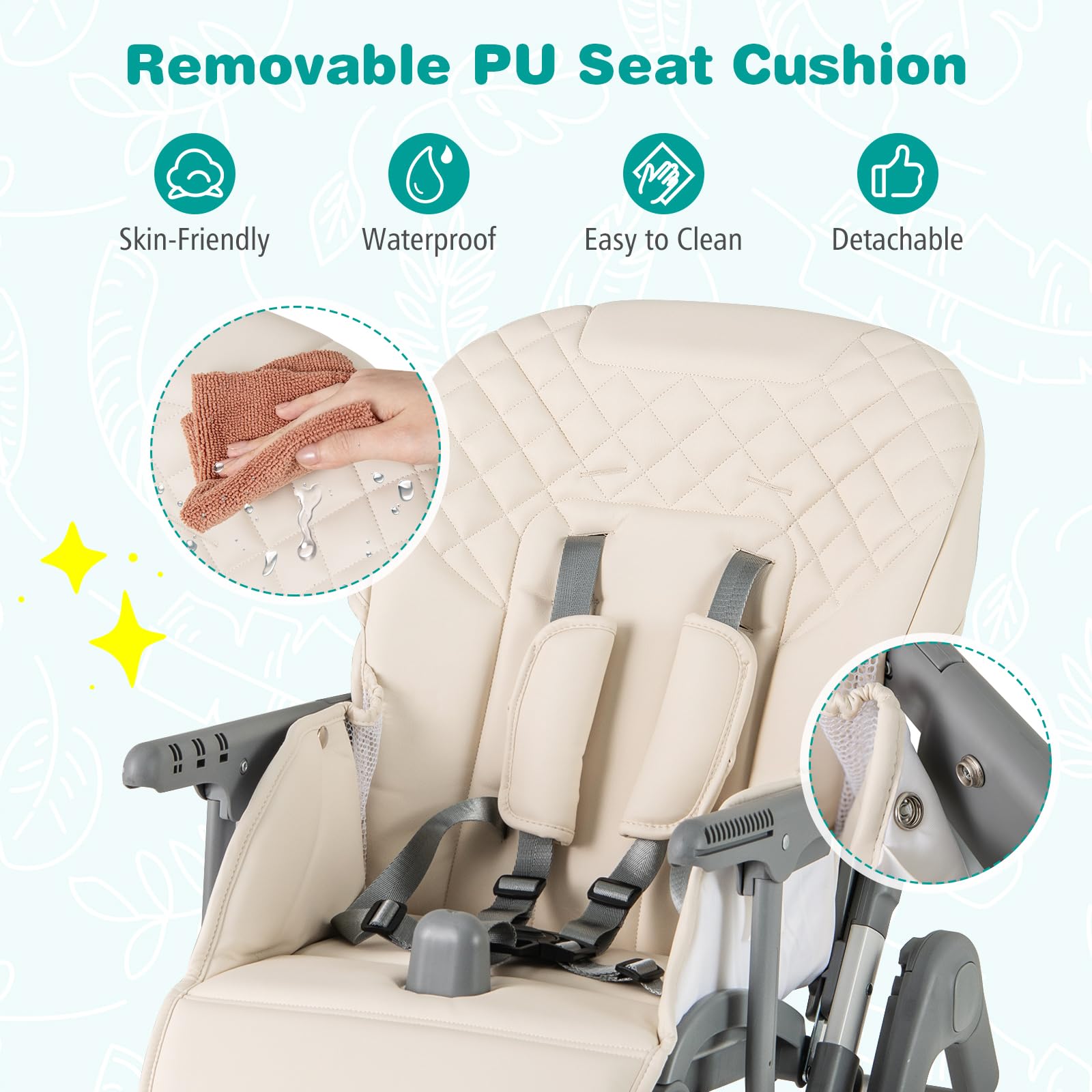 Foldable High Chair for Babies and Toddlers