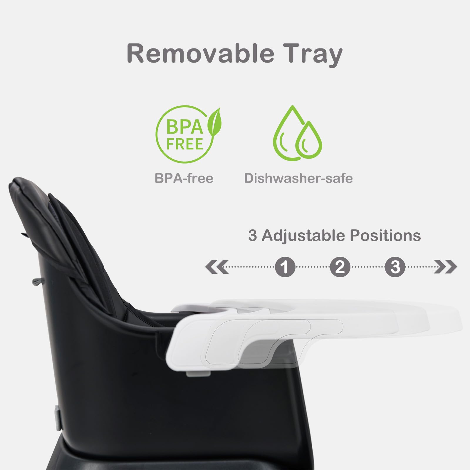 INFANS 9 in 1 High Chair Convertible Baby Highchair for Babies and Toddlers