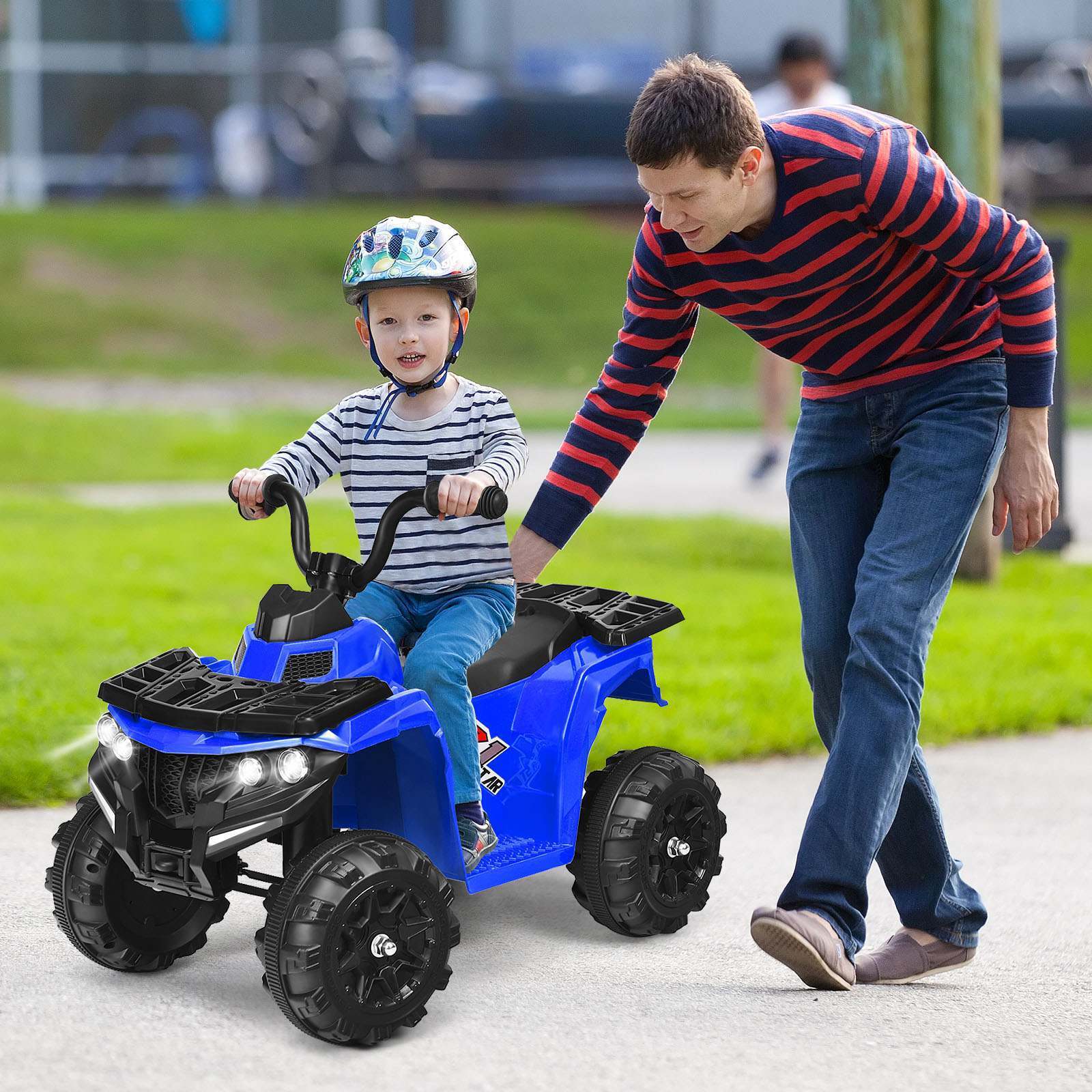 6V Kids Ride-On Car 4-Wheeler Vehicle Quad Car for 3-6 Years Old