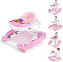 6 in 1 Baby Walker & Activity Center with Adjustable Height and Removable Music Tray
