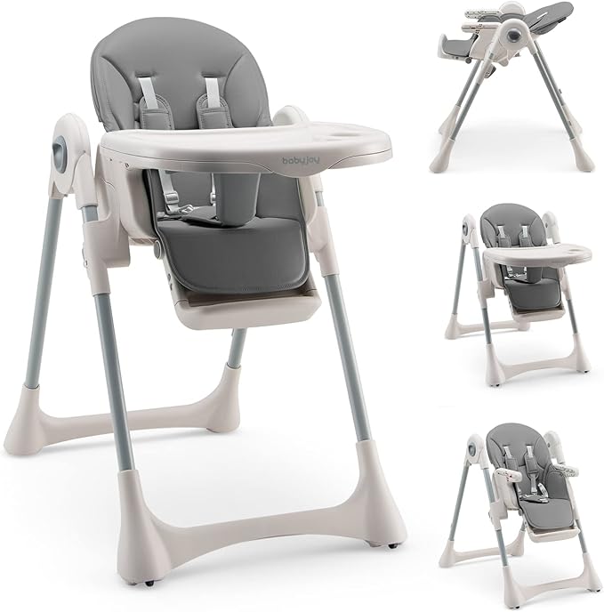 3-In-1 Baby High Chair, Kids Dining Highchair with Reclining Seat
