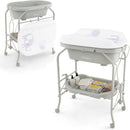 INFANS 2 in 1 Baby Changing Table with Bath Tub Unit, Folding Diaper Dresser Station