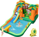 Inflatable Water Slide, 7-in-1 Bounce House Water Park w/Splash Pool