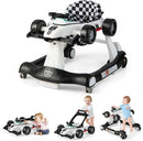 4-in-1 Foldable Activity Car Walker with Adjustable Height and Speed