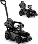 Licensed Ride on Push Car for Toddlers by INFANS, 3 in 1 Walking Sliding with Removable Guardrails and Handle