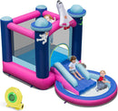 HONEY JOY Inflatable Bounce House, Space-Themed Kids Inflatable Castle