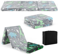 Foldable Floor Mattress for Kids, Glow in Dark Tri-Folding Nap Mat