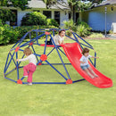 Climbing Dome with Slide, Kids Outdoor Jungle Gym Geometric Dome Climber