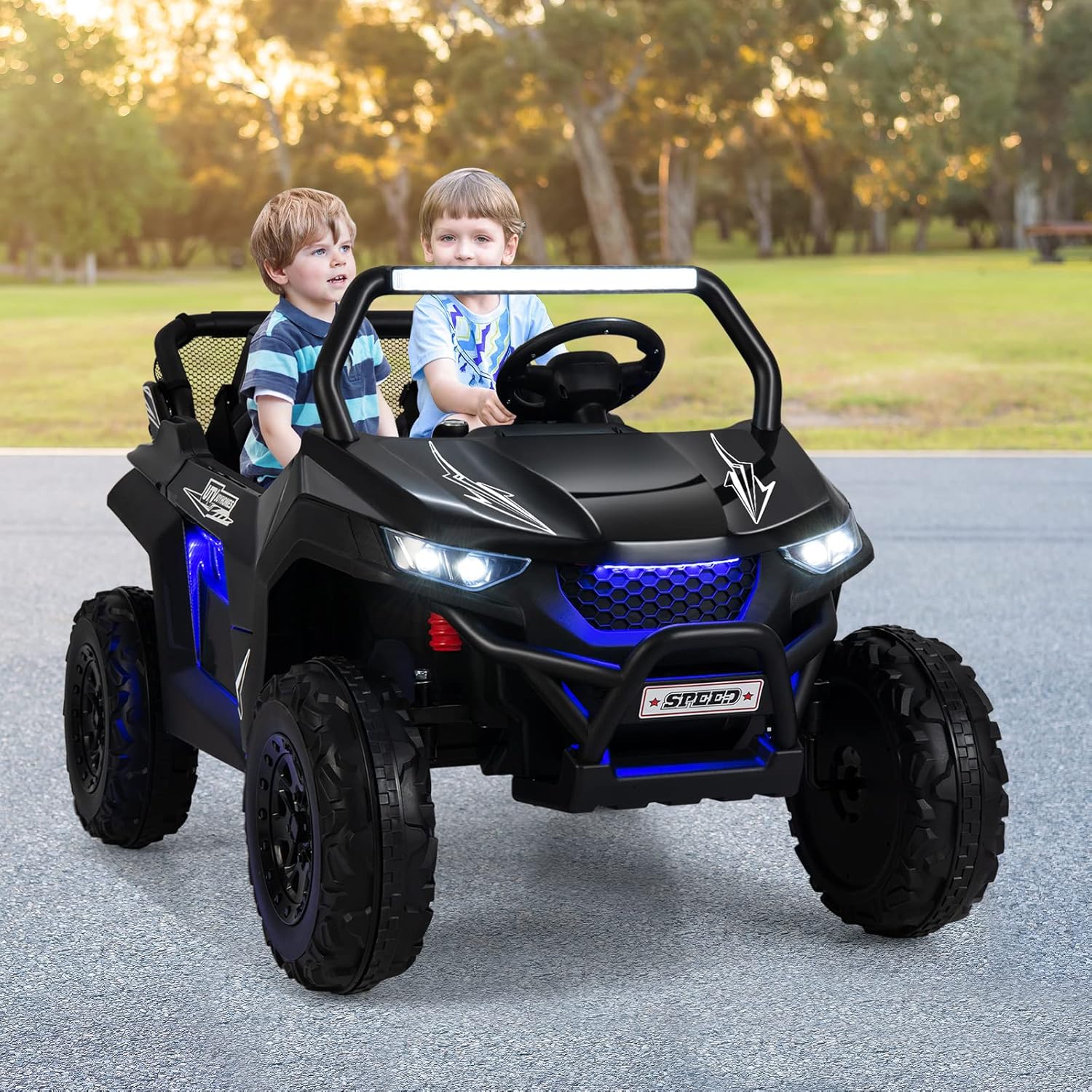 OLAKIDS 2 Seater Ride on Car for Kids 12V UTV Kids' Electric Vehicles with Remote Control