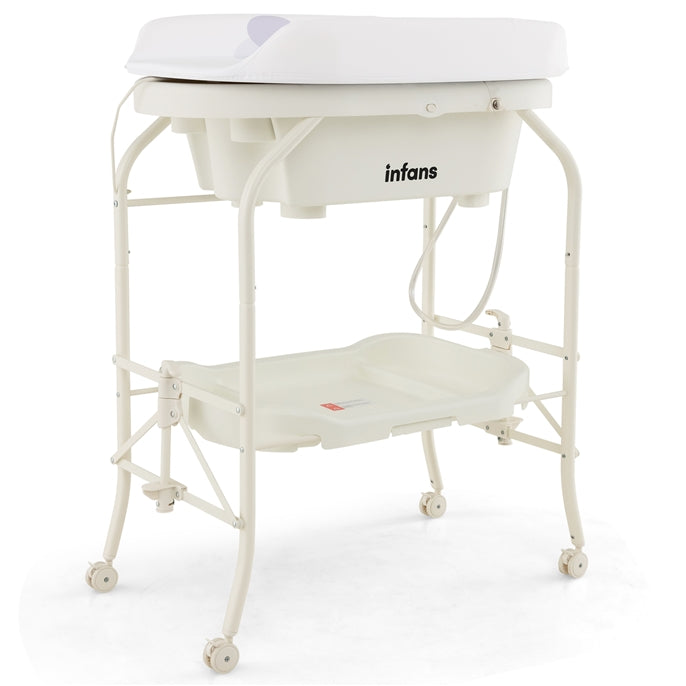 INFANS 2 in 1 Baby Changing Table with Bath Tub Unit