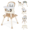 INFANS 8 in 1 Baby High Chair Convertible Highchair for Babies and Toddlers,
