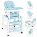 INFANS 5 in 1 Baby High Chair Convertible Toddler Table Set