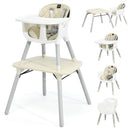 5-in-1 Multifunctional Convertible Baby Highchair with Harness & Removable Tray