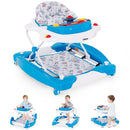 INFANS Baby Walker 5 in 1 Behind Walker Learning Seated Rocker Bouncer with Removable Music Tray