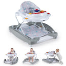 INFANS Baby Walker 5 in 1 Behind Walker Learning Seated Rocker Bouncer with Removable Music Tray