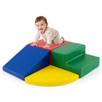 4-Pieces Climbing Toys for Toddlers Climb & Crawl Soft Foam Block with High-Density EPE Foam