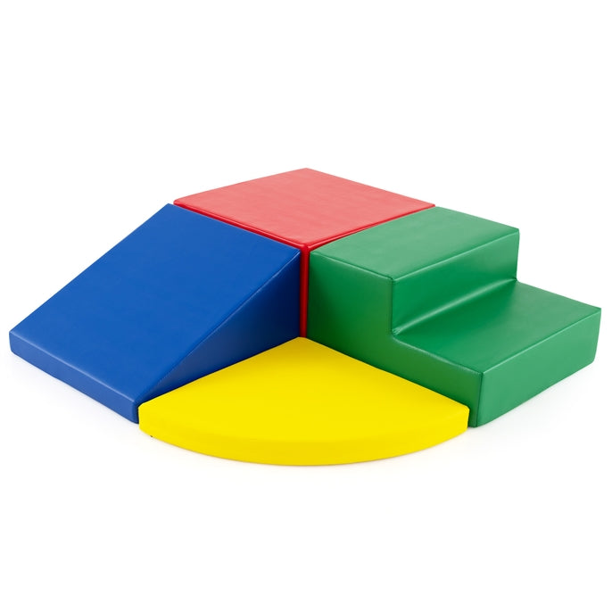 4-Pieces Climbing Toys for Toddlers Climb & Crawl Soft Foam Block with High-Density EPE Foam