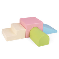4-Piece Climb and Crawl Foam Block Play Set for Infant Baby
