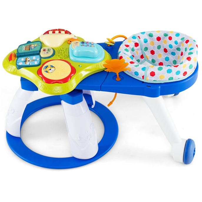 INFANS 3 in 1 Walk Around Baby Activity Center Baby Walker with Play Table