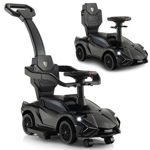 Licensed Lamborghini SIAN Ride on Push Car, 3 in 1 Baby Sliding