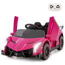 12V 4WD Licensed Lamborghini Veneno Powered Electric Vehicle with Hydraulic Doors, Rocking Mode, Remote Control