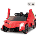 12V 4WD Licensed Lamborghini Veneno Powered Electric Vehicle with Hydraulic Doors, Rocking Mode, Remote Control