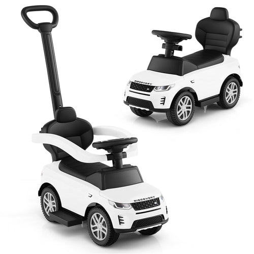 Push Car for Toddlers, 3 in 1 Licensed Landrover Baby Ride on Toy