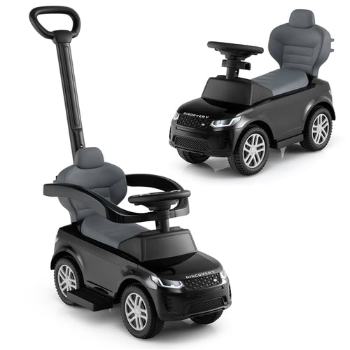 Push Car for Toddlers, 3 in 1 Licensed Landrover Baby Ride on Toy