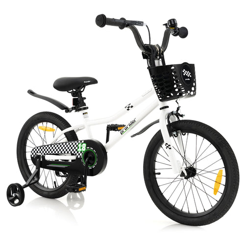 Kids Bike, 14 16 18 Inch Boys Girls Bike for 3-8 Years w/Training Wheels