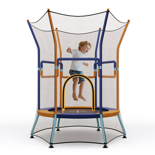 Trampoline for Kids Birthday, 48" Mini Trampoline with Safety Enclosure Net
