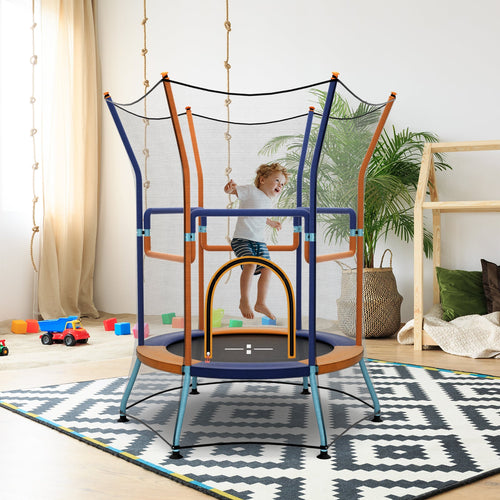 Trampoline for Kids Birthday, 48" Mini Trampoline with Safety Enclosure Net