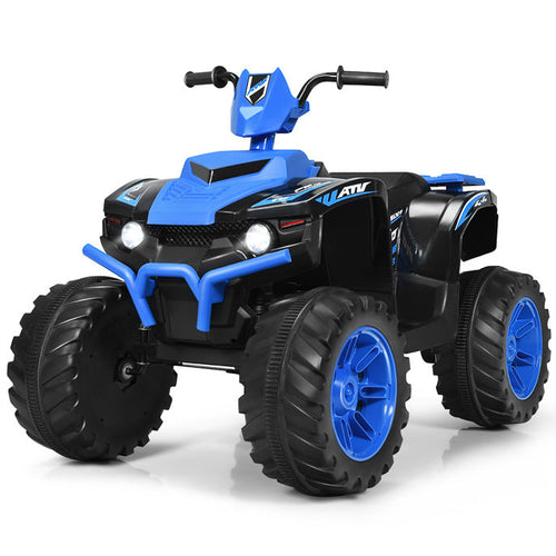 12V Electric ATV Ride on Car, Battery Powered 4 Wheeler ATV, Music & Story, Bright LED Lights, Cool Appearance