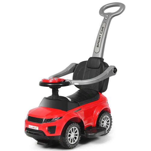 3 in 1 Kids Ride On Push Car, Stroller Sliding Walking Car with Horn, Music, Light