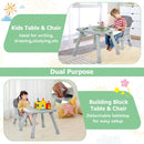 8 in 1 Building Block Table with Removable Washable Tray for Baby