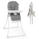 oldable High Chair Easy Clean Compact Highchair with Removable Adjustable Tray and PU Seat Cushion