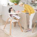 6-in-1 convertible baby high chair with dishwasher washable tray