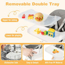 6-in-1 convertible baby high chair with dishwasher washable tray