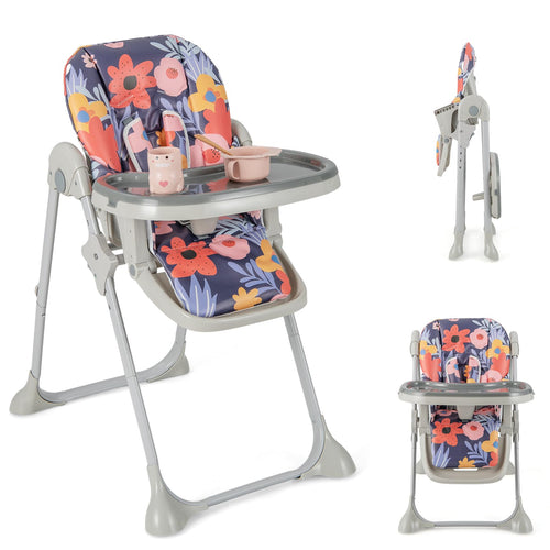 Baby High Chair Folding Highchair for Toddlers w/Adjustable Height