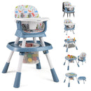 16-in-1 Baby High Chair Convertible Highchair for Babies and Toddlers with Activity Center