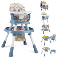 16-in-1 Baby High Chair Convertible Highchair for Babies and Toddlers with Activity Center