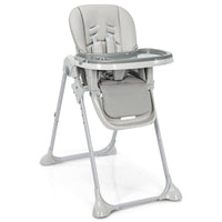 Baby High Chair Folding Highchair for Toddlers w/Adjustable Height