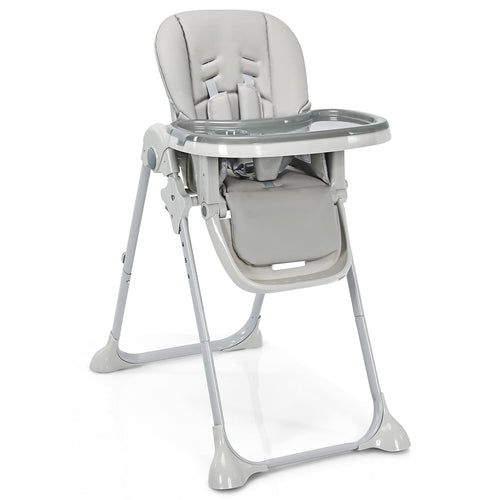 Baby High Chair Folding Highchair for Toddlers w/Adjustable Height
